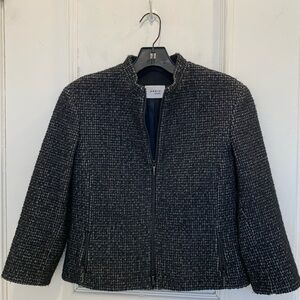 Akris Punto tweed zippered jacket. Size 4